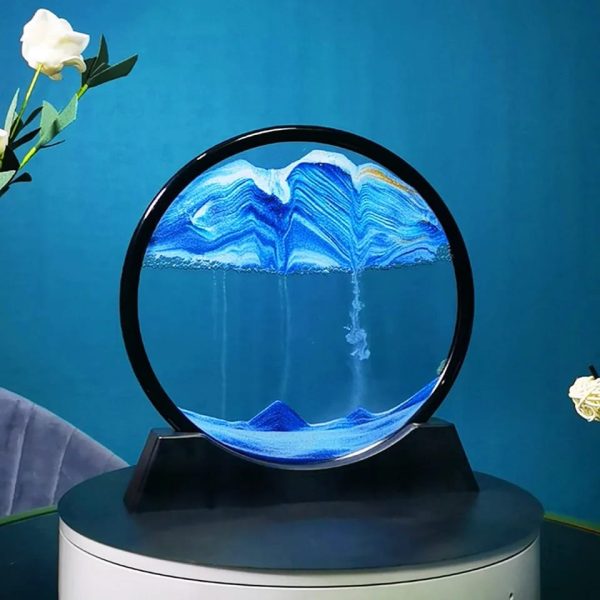 3d Moving Sandscapes Frame 7 Inch Sand Lamp ( Random Color )