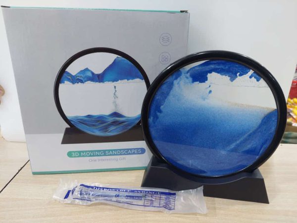 3d Moving Sandscapes Frame 7 Inch Sand Lamp ( Random Color )