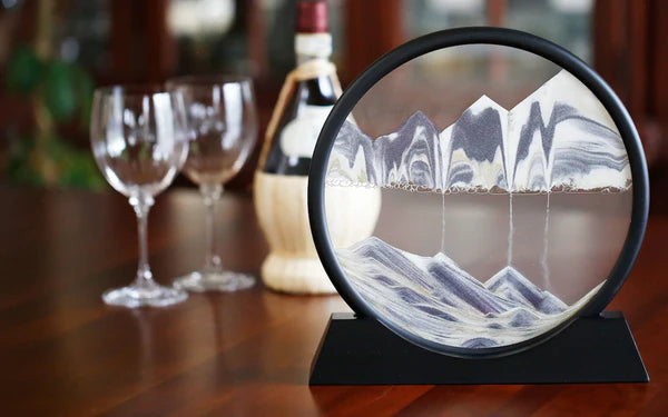 3d Moving Sandscapes Frame 7 Inch Sand Lamp ( Random Color )