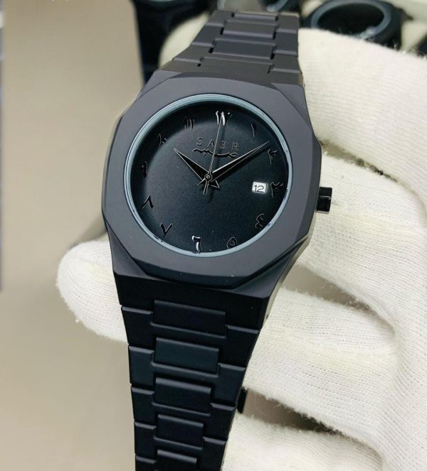 Black Aura Quartz Watch – Lightweight Design, ,