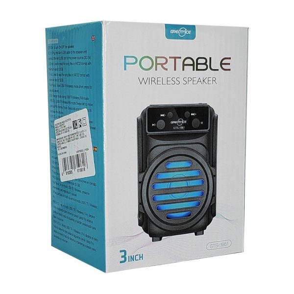 3-inch Bluetooth Speaker With Rgb Lights, Usb-tf Port, And Fm / Portable Wireless Speaker