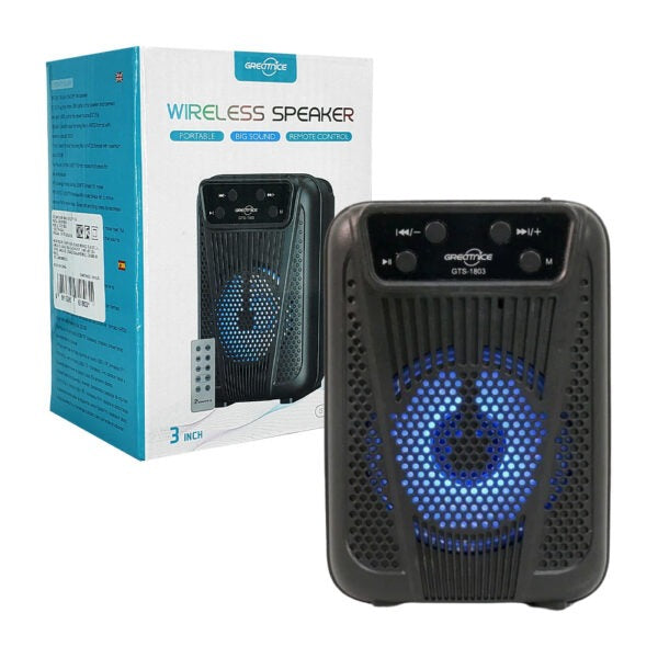 3-inch Bluetooth Speaker With Rgb Lights, Usb-tf Port, And Fm / Portable Wireless Speaker