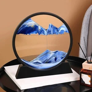 3d Moving Sandscapes Frame  7 Inch Sand Lamp ( Random Color )