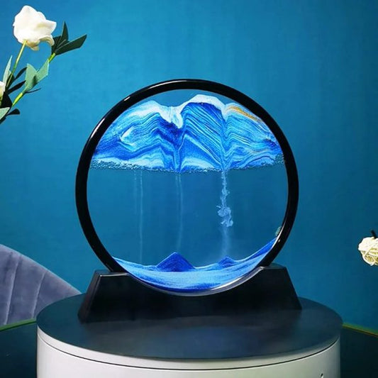 3d Moving Sandscapes Frame  7 Inch Sand Lamp ( Random Color )