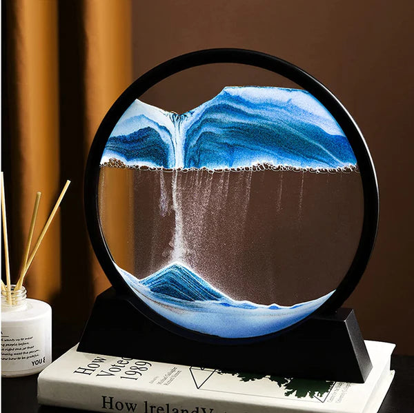 3d Moving Sandscapes Frame  7 Inch Sand Lamp ( Random Color )