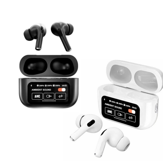 A9 Pro Earbuds Anc/enc Touch Screen Display Noise Reduction Wireless Earbuds For Android & Ios