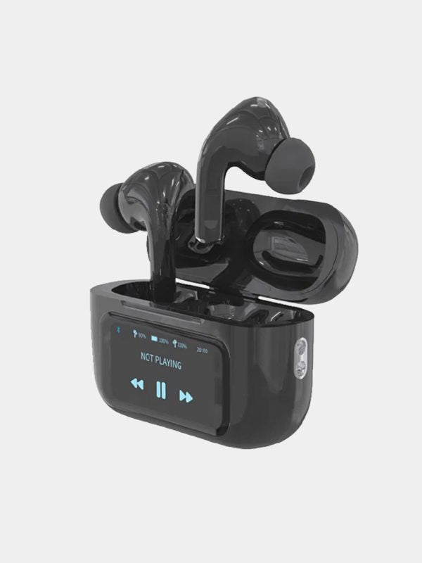 A9 Pro Earbuds Anc/enc Touch Screen Display Noise Reduction Wireless Earbuds For Android & Ios