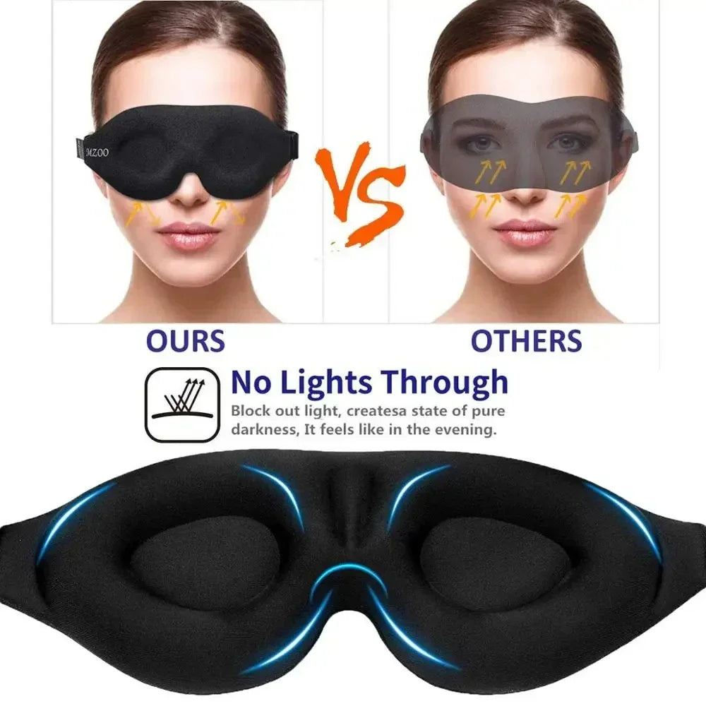 Blindfold Sleeping Eye Mask 3D Contoured Cup Blindfold Concave Molded Night Sleep