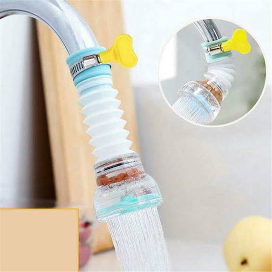 Kitchen Shower Splash Fan Faucet With Clip Water-saving Filter Tap Nozzle Extended Each – With Box ( Random Color