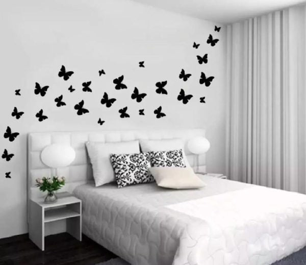 (pack Of 30) 3d Wooden Butterfly Wooden Wall Decoration Items For Home,