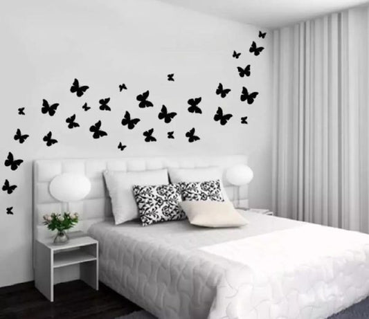 (pack Of 30) 3d Wooden Butterfly Wooden Wall Decoration Items For Home,